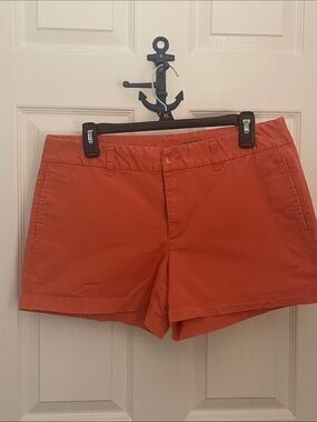 GAP Women's Bright Orange Casual Chino Shorts